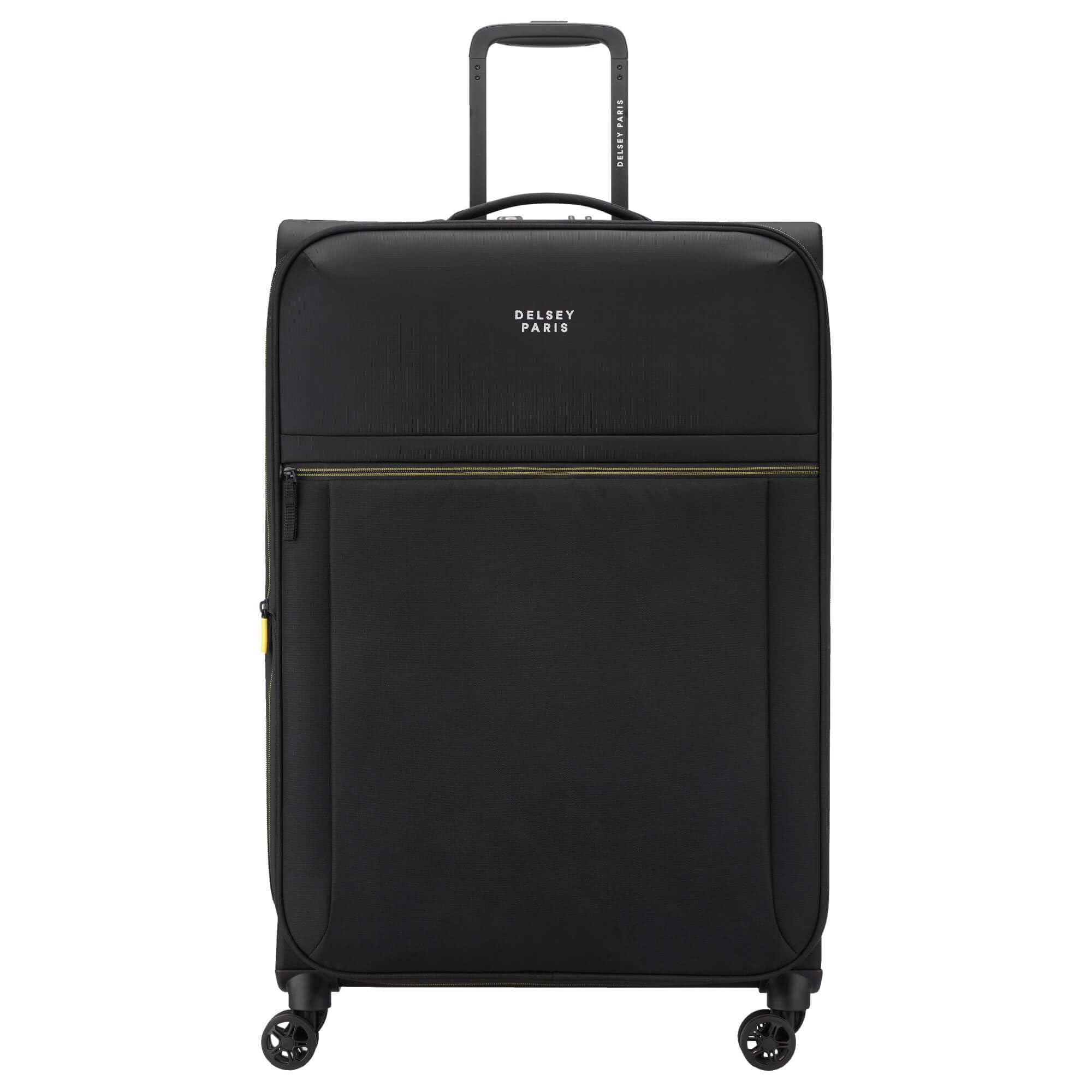Brochant 3 78 cms Large Check-in Polyester and Expadable Softsided 8 Wheels Spinner Luggage/Suitcase/Trolley Bag for Travel with TSA Lock- Deep Black-image-19