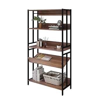 オープンシェルフ ラック 棚 収納ラック おしゃれ 木製棚板 本棚 調節可能 楽天市場】ラック 棚 オープンラック 5段 アイアン 木 シェルフ