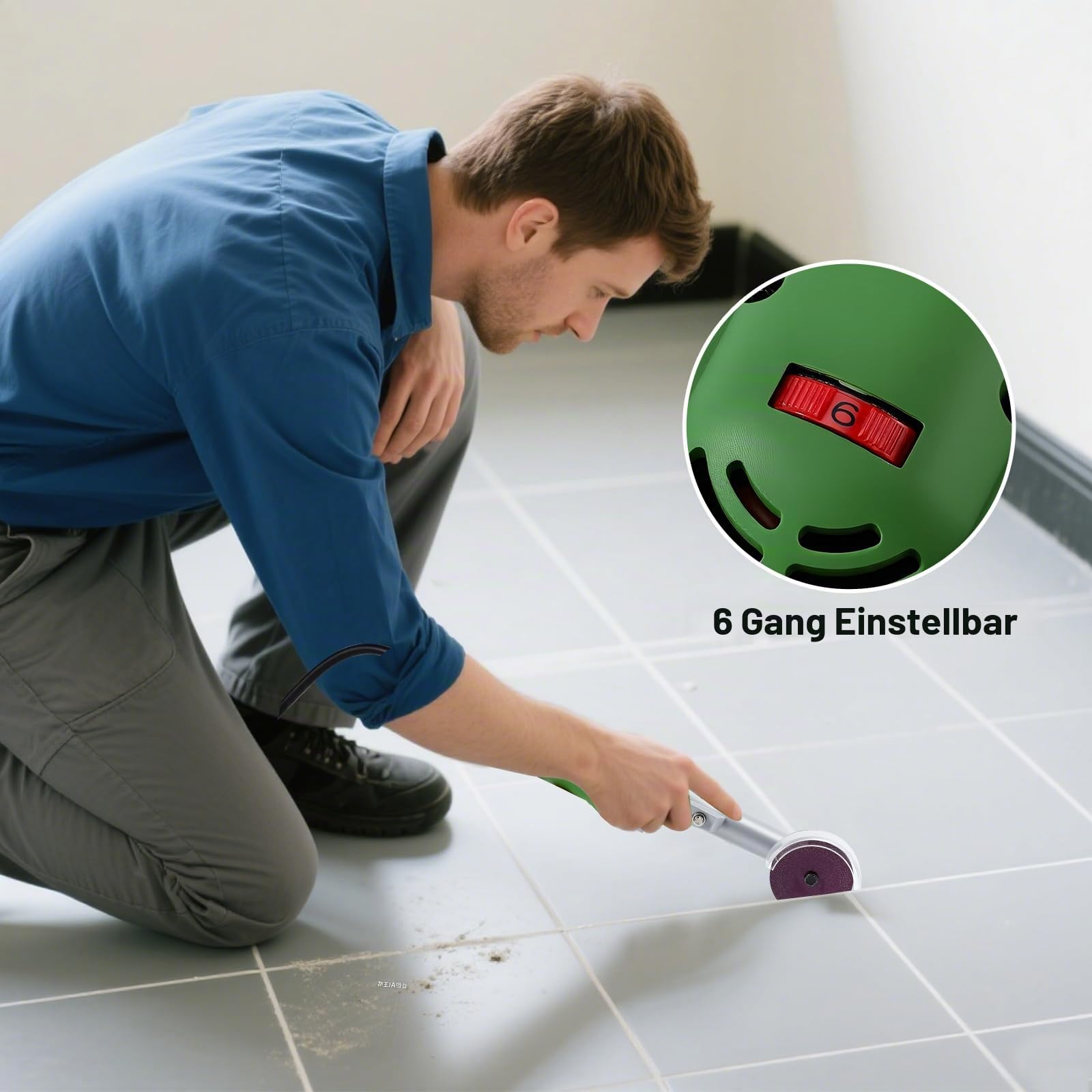 Professioneller Geradschleifer 450 W, Werkzeug zur Restaurierung von Fliesenfugen, elektrisches Drehwerkzeug, 6 Geschwindigkeiten, 16000 U/min, Zange 3 mm, Poliermaschine für Schmuck, Holz, Stein