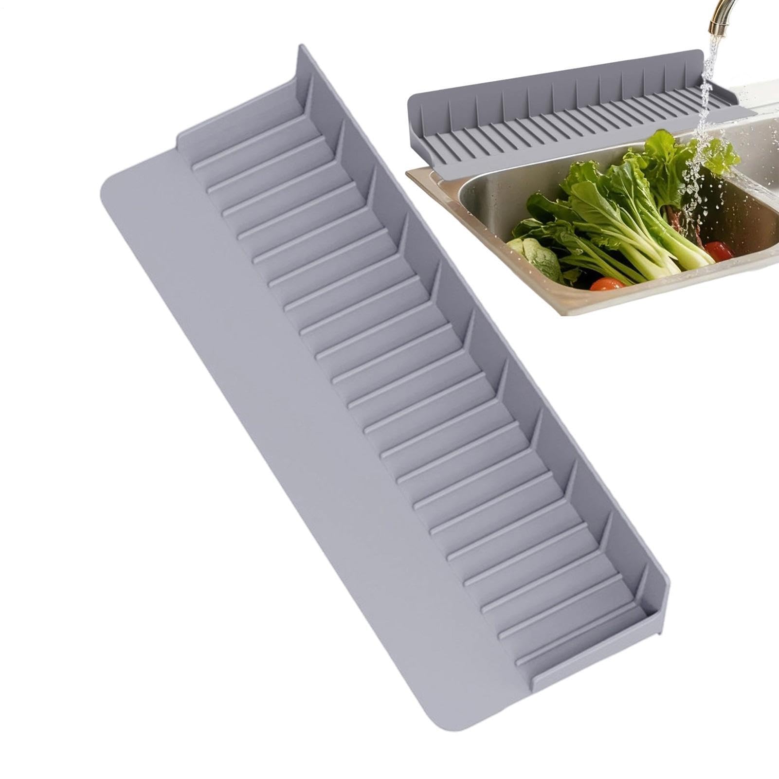 Protector de salpicaduras para un fregadero de cocina y baño siempre impecable
