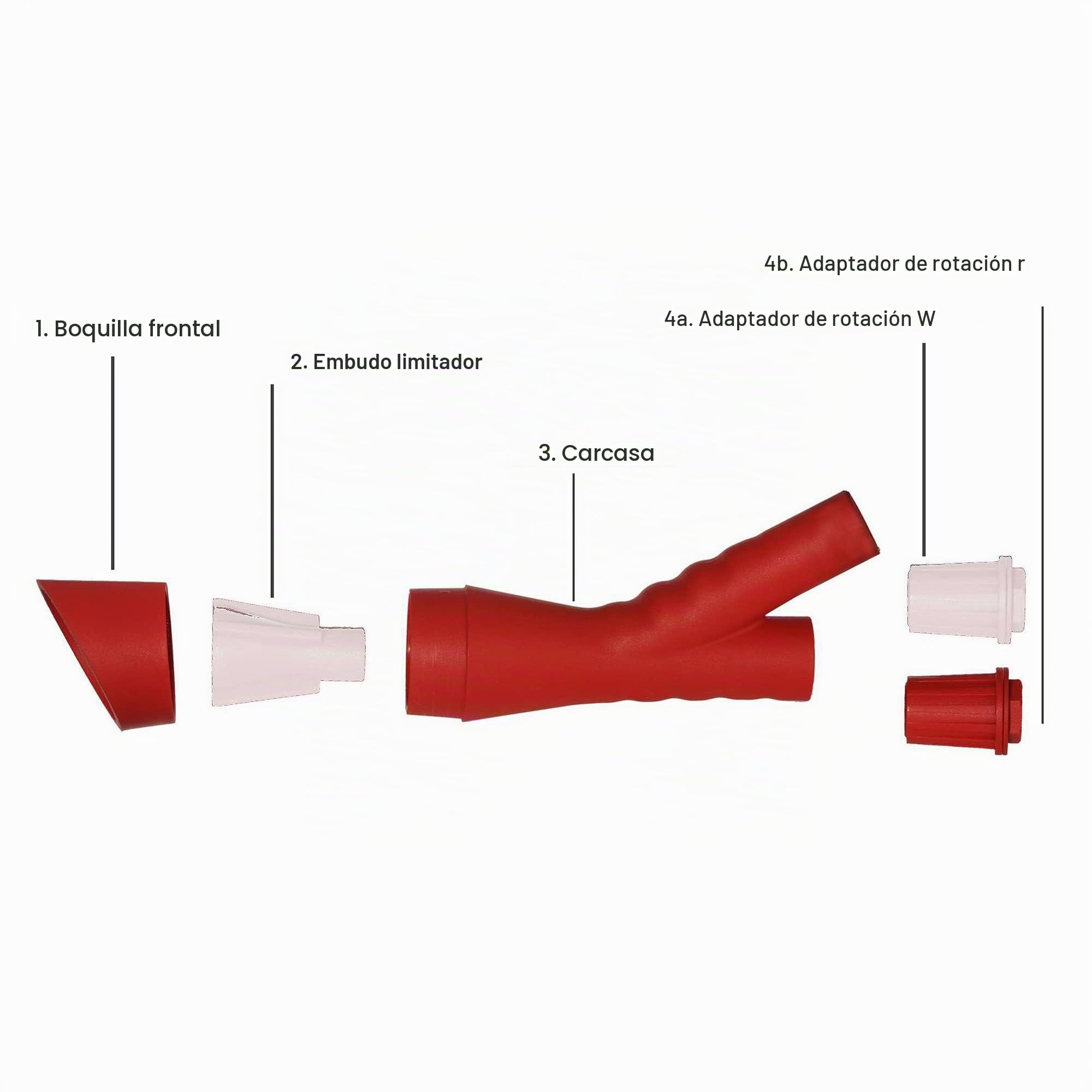 Tornador Adaptador de Pistola de Soplado - Limpieza de Coches y Neumáticos, Conexión a Aire Comprimido, Pistola de Espuma, Ideal para Paneles de Puertas