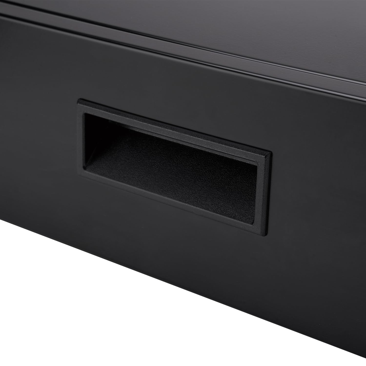 Maclean MC-461 Ergonomische Untertischschublade mit Schlüssel | Abschließbar | 5 kg Tragkraft | 45×31,2 cm | Hängeschublade Schwarz | Unter Schreibtisch montierbar
