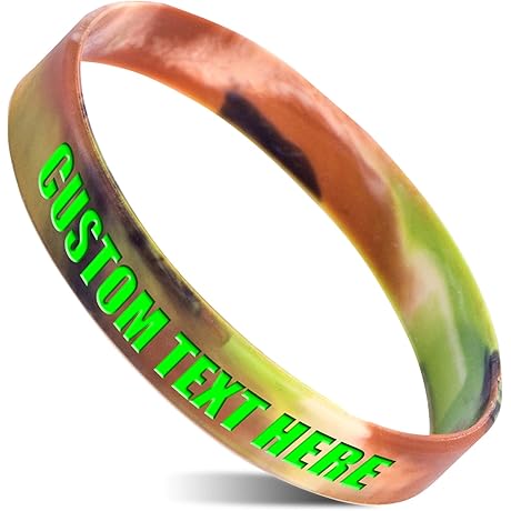 Custom Camo Wristbands: Personalized Silicone Bracelets for Impactful Statements