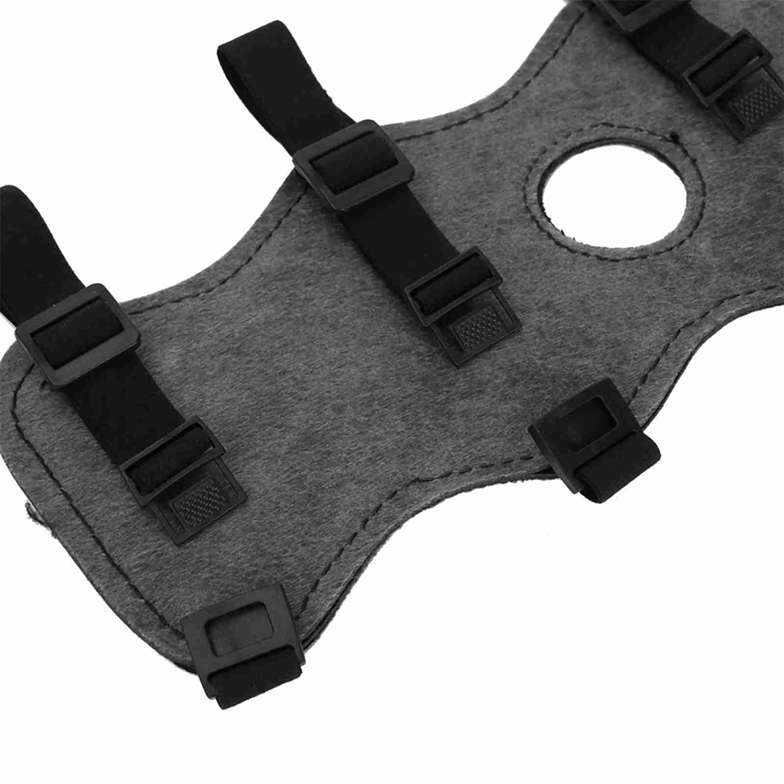 Guardia del Braccio di Tiro con L'Arco, Paracolpi in Nylon Regolabile Guardia di Protezione Paracolpi per Tiro con Ricurvo(Black)