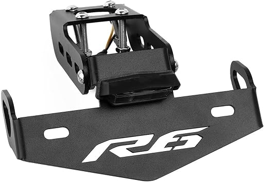 License Protector Bracket License Plate Holder Light for Yamaha YZF R6 YZFR6 2006 2007 2008 2009-2015 2016 Motorcycle Accessories Tail Tidy Fender Eliminator YZF-R6