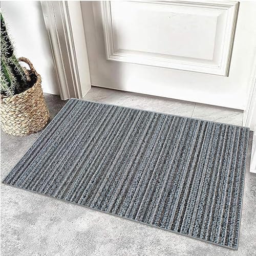 Tapis antidérapant cuisine lavable et grand format bleu moderne - 4