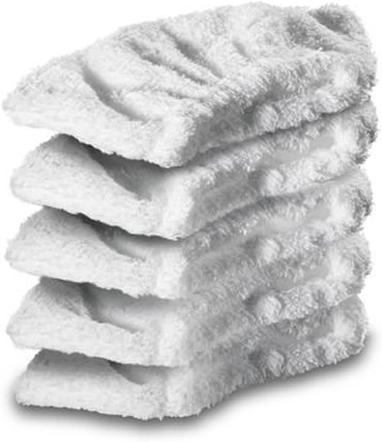 Cotton Terry Cloth Cover Pads for Karcher Steam Cleaner Hand Tool (Pack of 5)