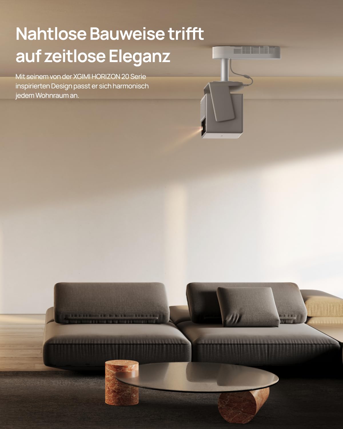 XGIMI-Deckenhalterung (2026) mit verstecktem Stauraum für Horizon 20 Serie