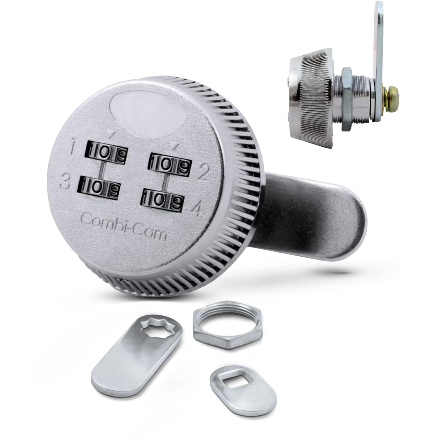 Serrure de sécurité Combi-Cam 7803S en chrome finition premium