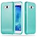 Produktbild Cadorabo Hülle für Samsung Galaxy J5 2015 - Hülle in Sternenstaub TÜRKIS  TPU Silikon und Hardcase Handyhülle im Glitzer Design - Hard Case TPU Silikon Schutzhülle