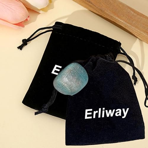 Miniatura 7 de Erliway Piedras de cristal curativo de amazonita, 1.25-2.0 pulgadas, piedras preciosas curativas de Reiki naturales, piedras pulidas pulidas para