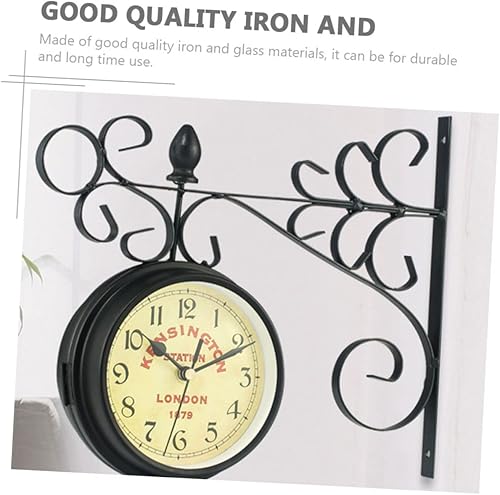 Miniatura 4 de Cabilock Reloj de pared decorativo grande de péndulo rústico para sala de estar, decoración del hogar, oficina, dormitorio
