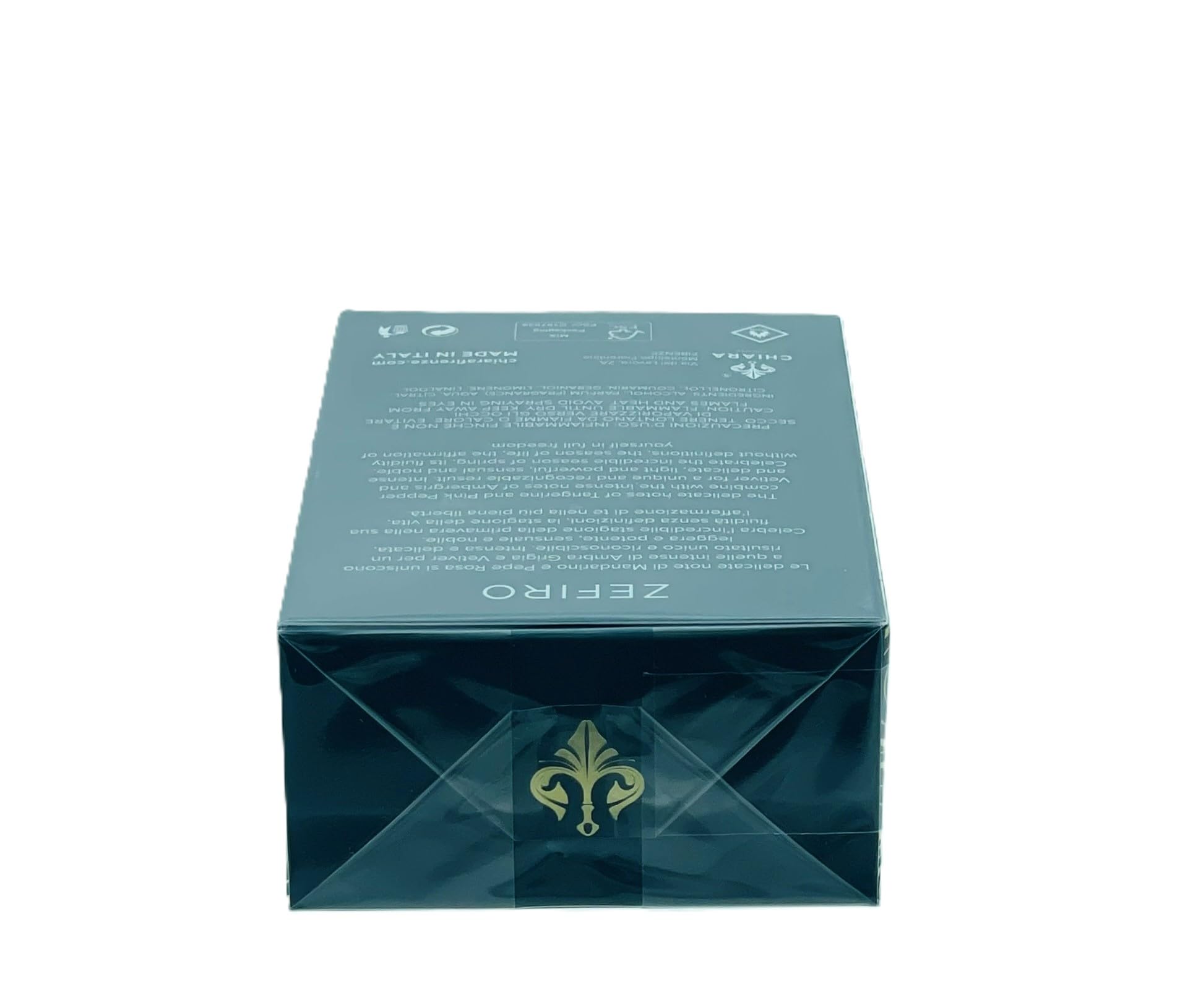 Chiara Firenze - Eau de Parfum Zefiro 100ml - Made in Italy - Fragranza Mandarino - Pepe Rosa - Ambra Grigia - Vetiver