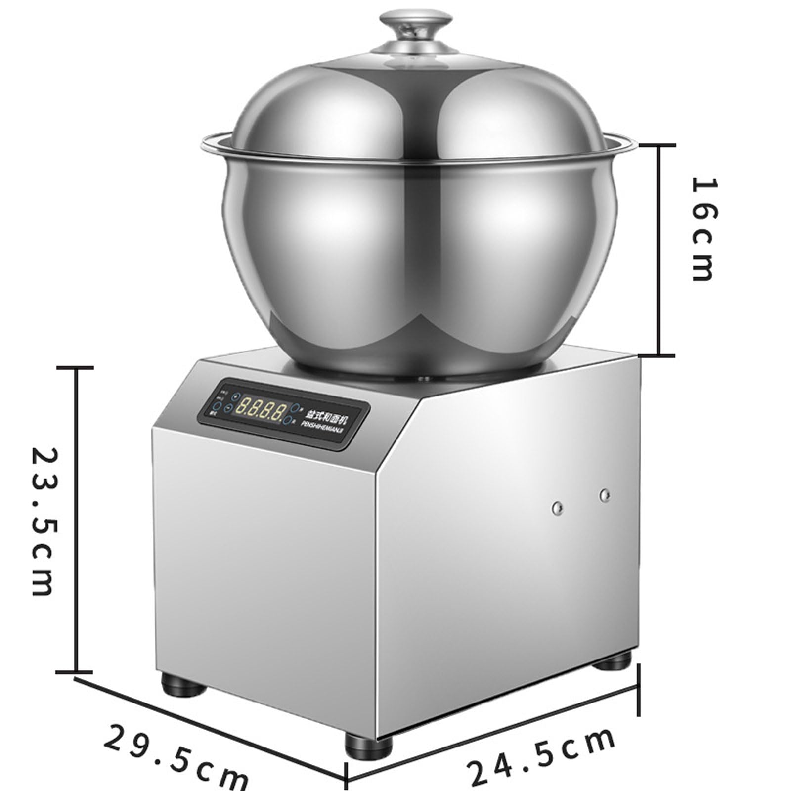 Petite Machine À Former La Pâte, Machine À Pétrir La Pâte Électrique 1800 W avec Écran D'affichage Numérique HD, Minuterie De 30 Minutes, Conception Avant Et Arrière, pour Cuisine, Restaurant