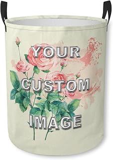 Personalized Laundry Basket With Photo Name Text Easy Storage Gifts for Bathroom Gift Basket