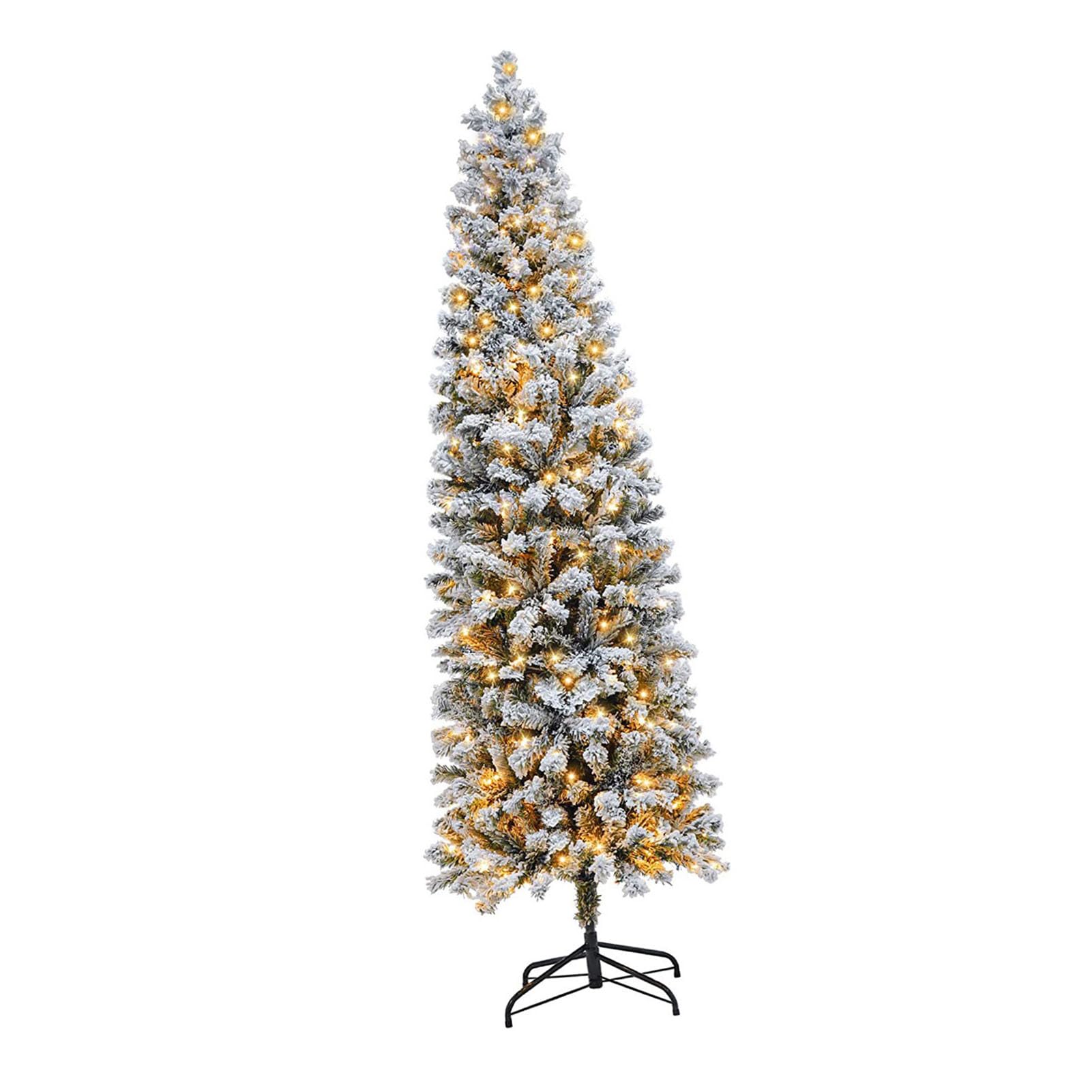 Sapin de Noël artificiel ultra réaliste en PVC fin Aramox gain de place 6 pieds