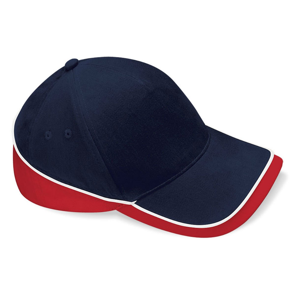 Beechfield Men's Navy / Red Teamwear Competition Cap In
