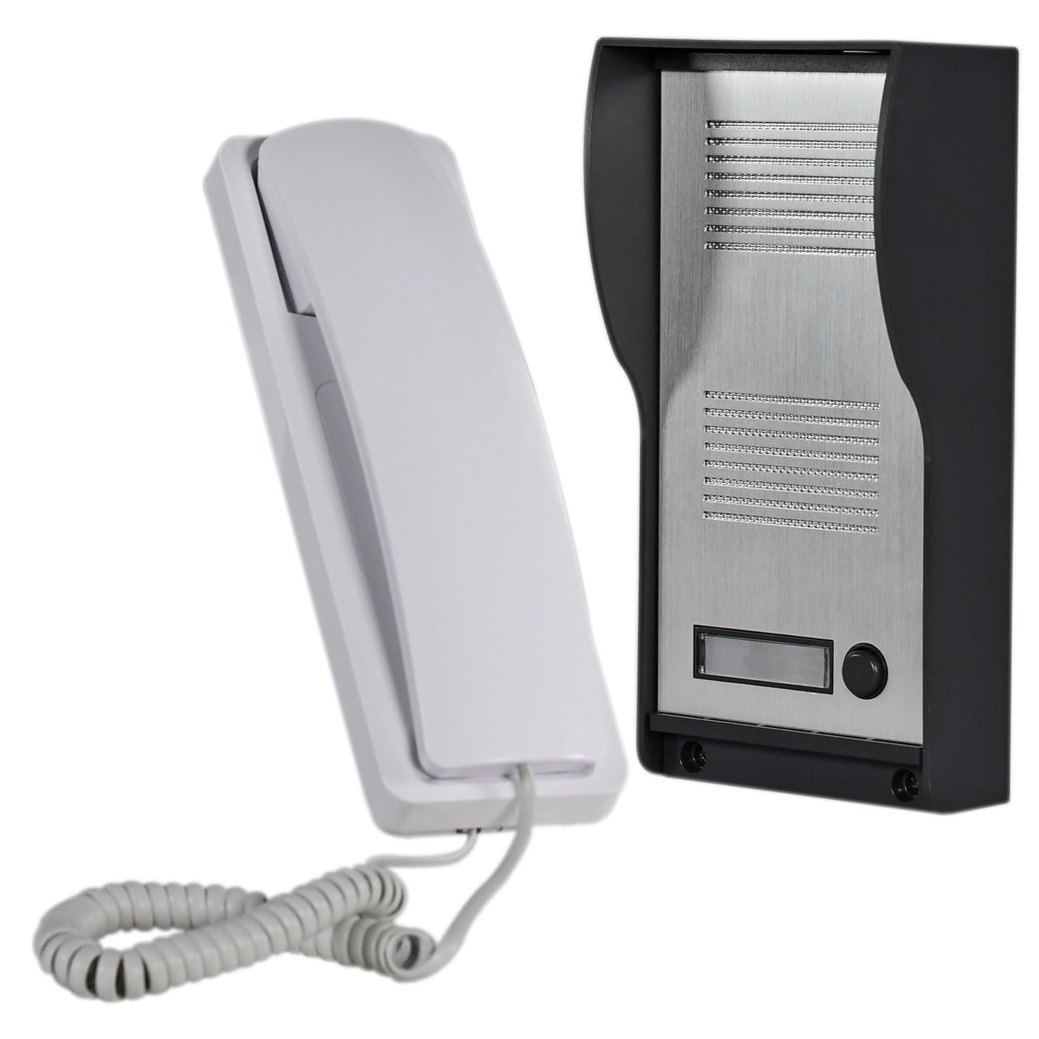 Mercury Système Audio téléphonique à 2 Fils – Communication bidirectionnelle Claire, unité extérieure résistante aux intempéries et contrôle de Verrouillage électronique, système d'interphone