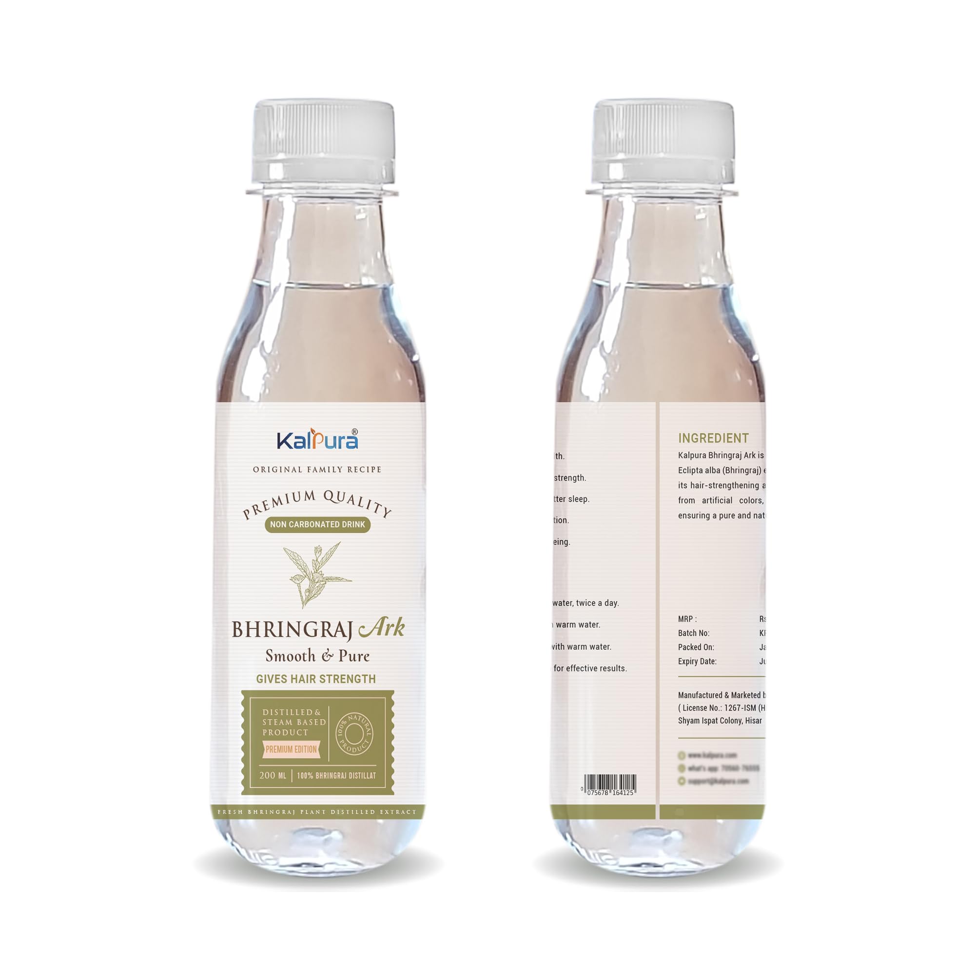 Kalpura Premium Bhringraj Ark – Ayurvedic Oral Distillate for Hair Health & Liver Support | Promotes Hair Growth & Controls Greying | Natural Liver Detox | Sugar-Free – [400ml ]-image-35
