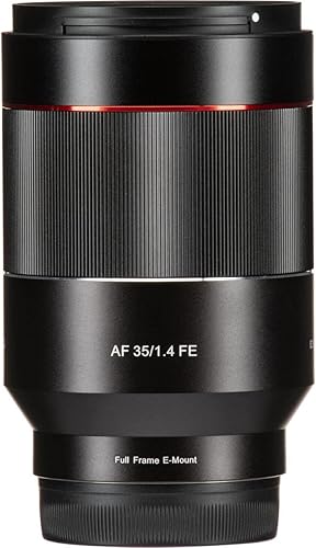 Miniatura 6 de Samyang SYIO3514-E AF 1.378 in f/1.4 Lente de marco completo gran angular de enfoque automático para montaje Sony FE, negro