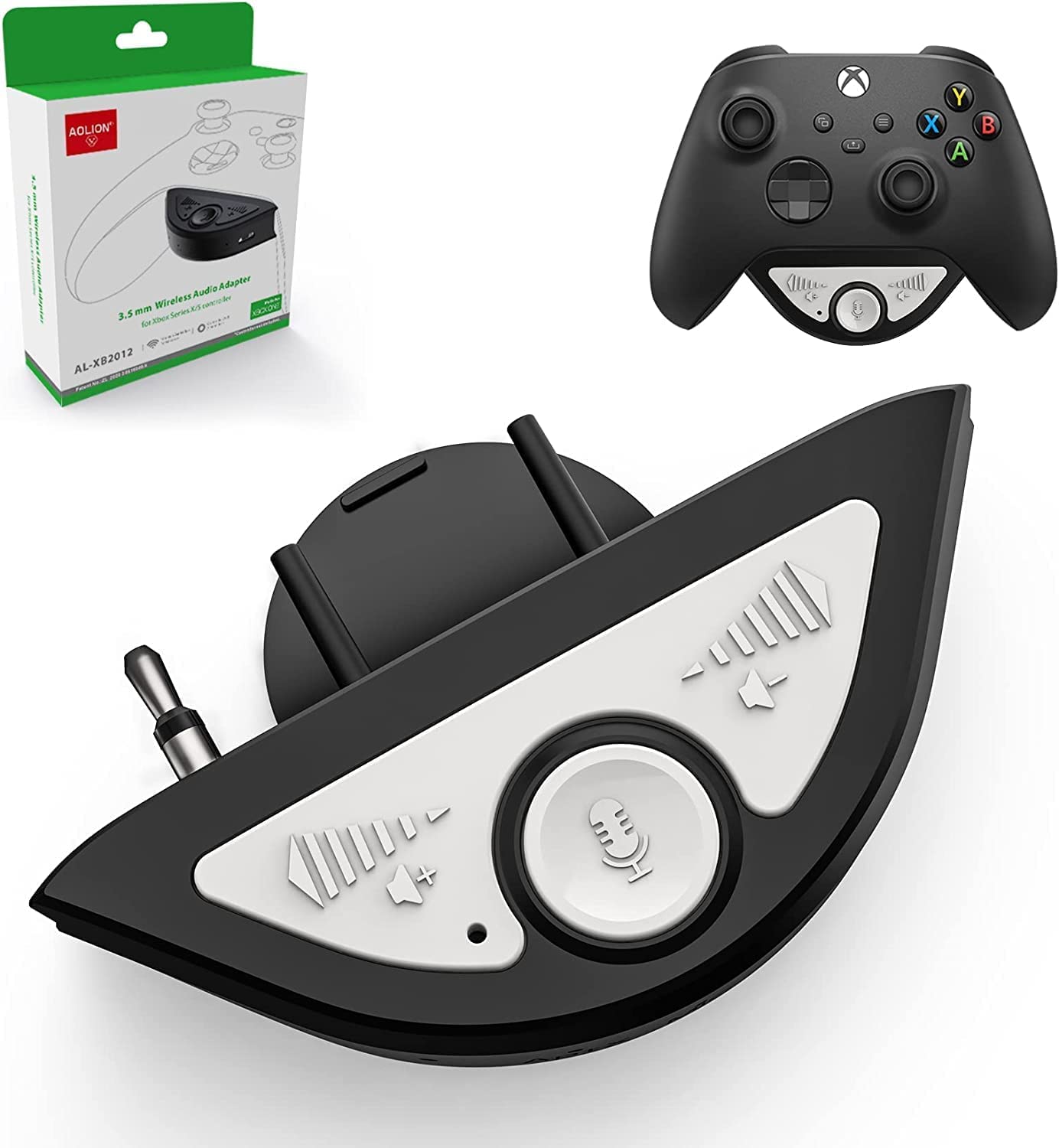 Bluetooth Headset Adapter for Xbox One & Xbox Series X|S Controller, Stereo Headset Adapter with Audio Balance Control for Game Sound & Voice Chat