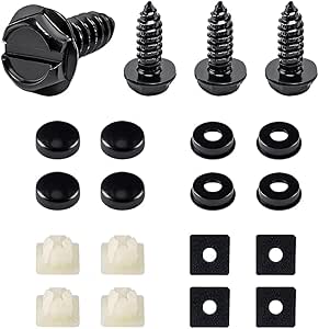 Car License Plate Screws Kit, Anti-Theft Stainless | Ubuy