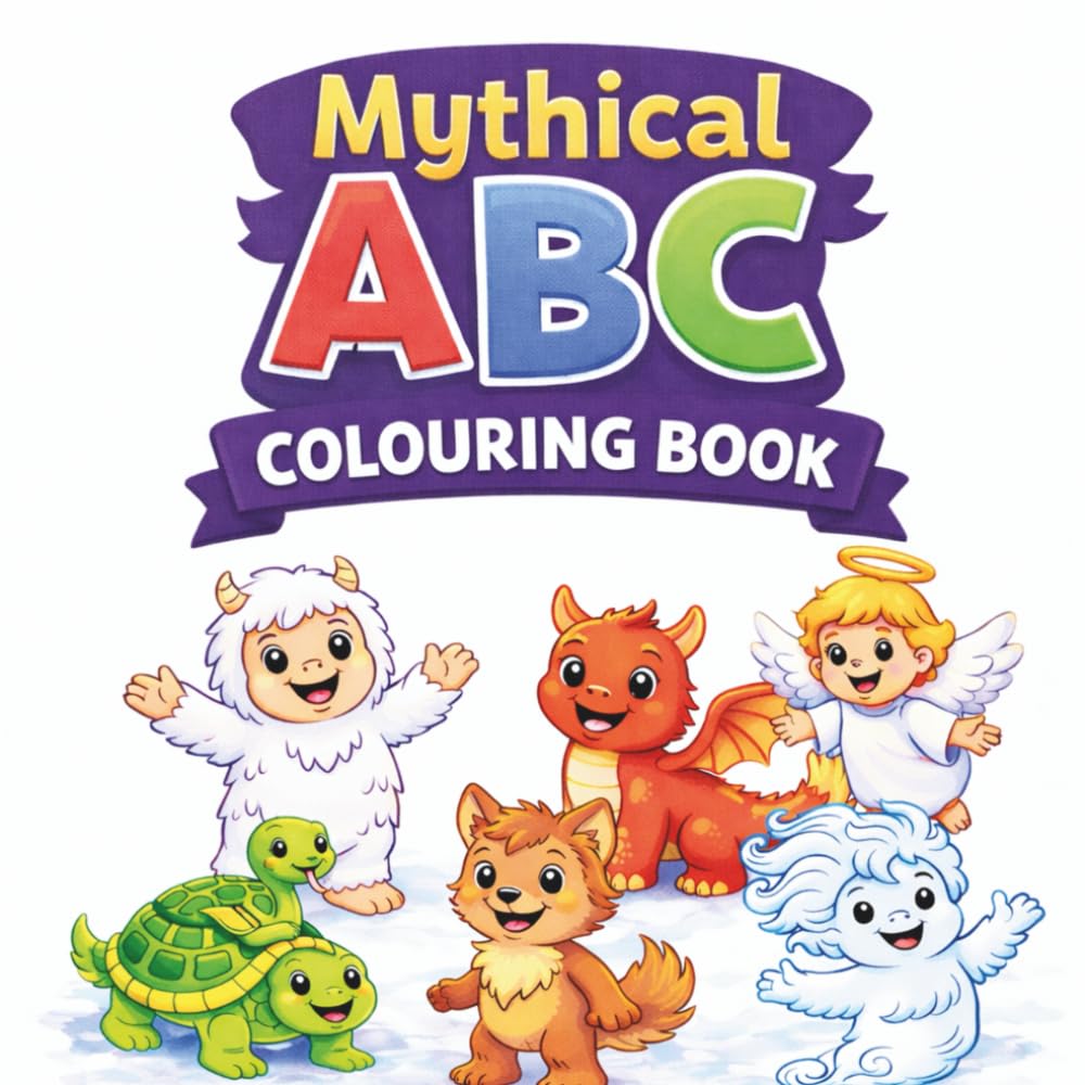 Mythical ABC Colouring Book