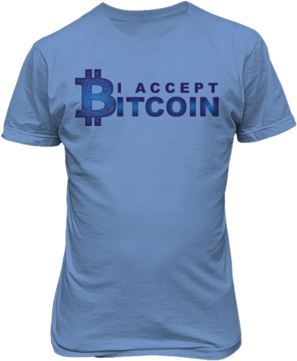 Buy I Accept Bitcoin Mens T-Shirt Online Zambia | Ubuy