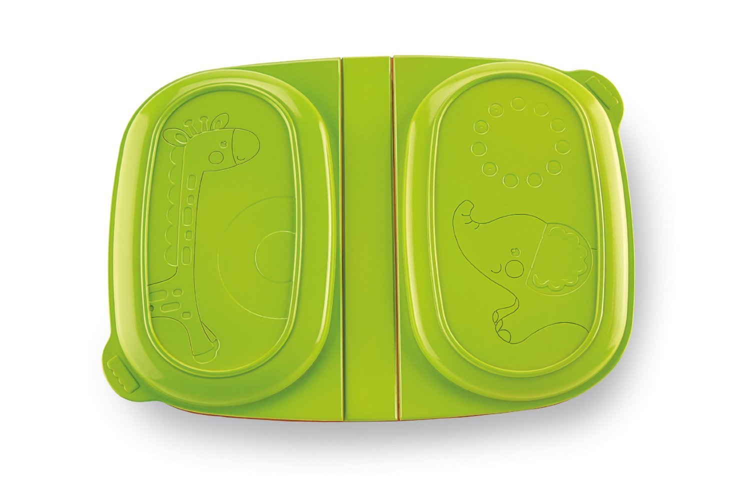 Fisher Price Kit repas de voyage pour bébé avec couvercle à fermeture à pression – Assiette de pique-nique, bol et collation