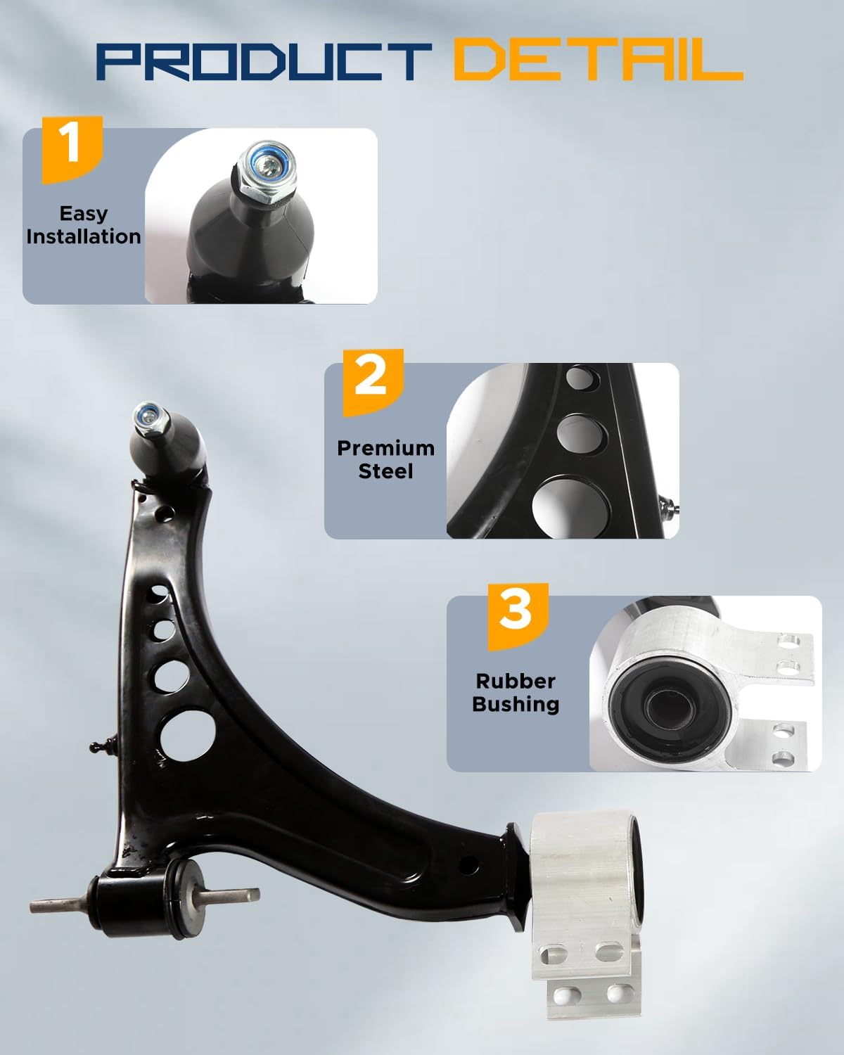6PCS Front Lower Control Arm Fit For Chevy Malibu 2016-2019, Suspension Kit Fit For Buick LaCrosse 17-19, Fit For Regal Sportback TourX 18-19 w/Ball Joints Tie Rod Sway Bar MS501266 MS501267