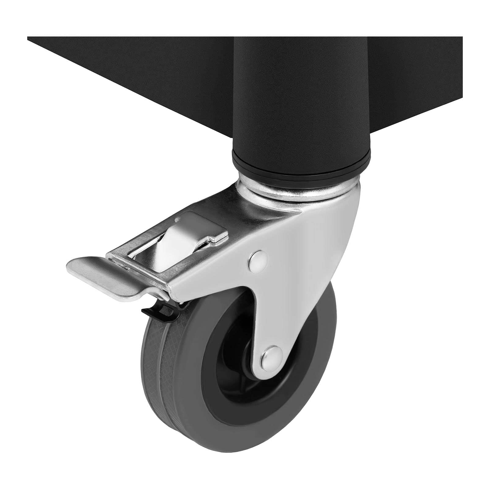 Royal Catering Carrello Portavivande Professionale Da Cucina In Plastica Carrello Di Servizio Ristorante RC-PSTB3800 (3 ripiani, 63 x 40 cm, 90 kg, Nero)