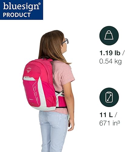 Miniatura 2 de Osprey Tempest Jr Mochila de senderismo ligera para niñas, mochila de aventura para niños para viajes y campamento, mareaespuma de mar
