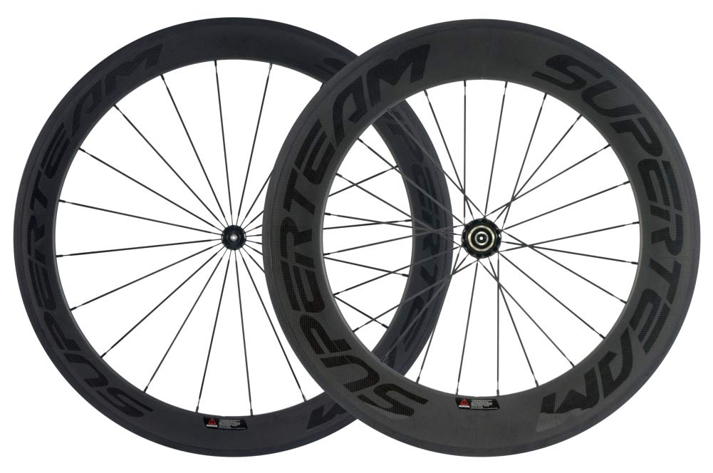 Superteam 23mm Wheel Front 60mm Rear 88mm Carbon Clincher Wheelset with Powerway R36 Hub