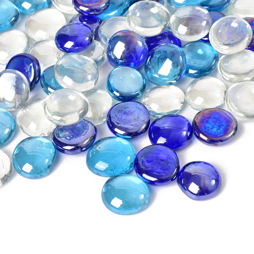 Decorative Glass Pebbles Set of 40 PCS Amazon.in Pet Supplies