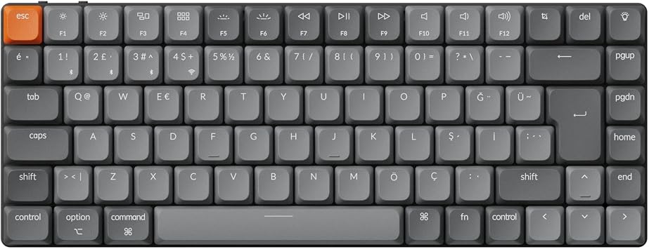 Keychron K3 Max Gateron Brown Switch RGB Wireless Hotswap Mechanical Gaming Keyboard (K3M-H3-TR)