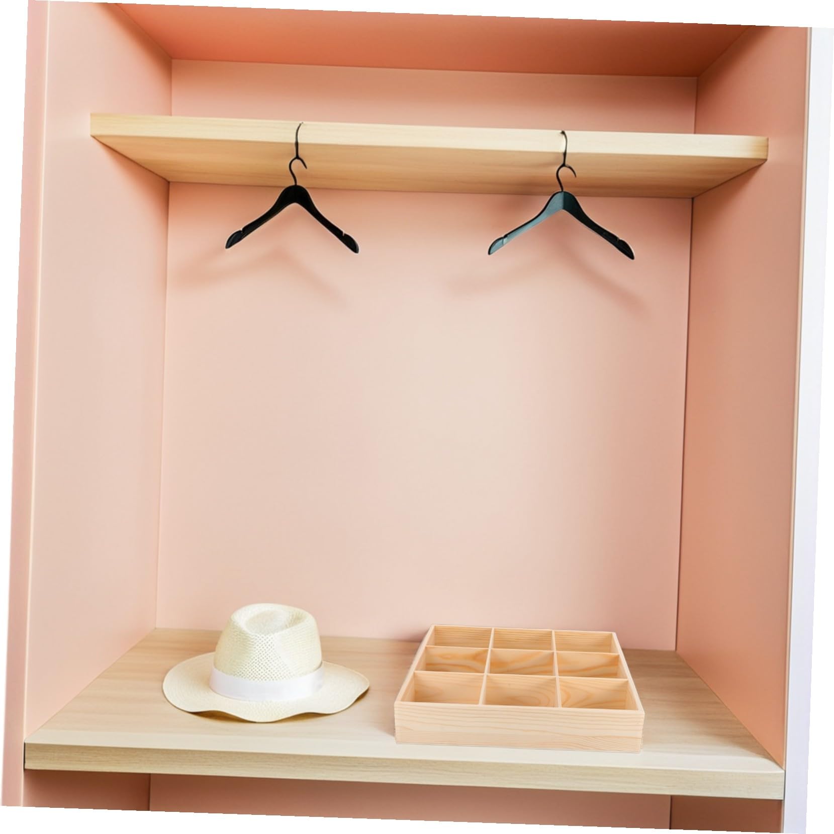 TOYANDONA 2pièces Organisateur de Tiroir Compartiments pour Lingerie Chaussettes Sous-vêtements et Accessoires de Rangement Dressing et Commode
