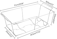 Vista 4 de Paquete de 24 soportes para bufé de alambre para rozar, tamaño completo con marco de hierro cromado para bodas, eventos y servir alimentos