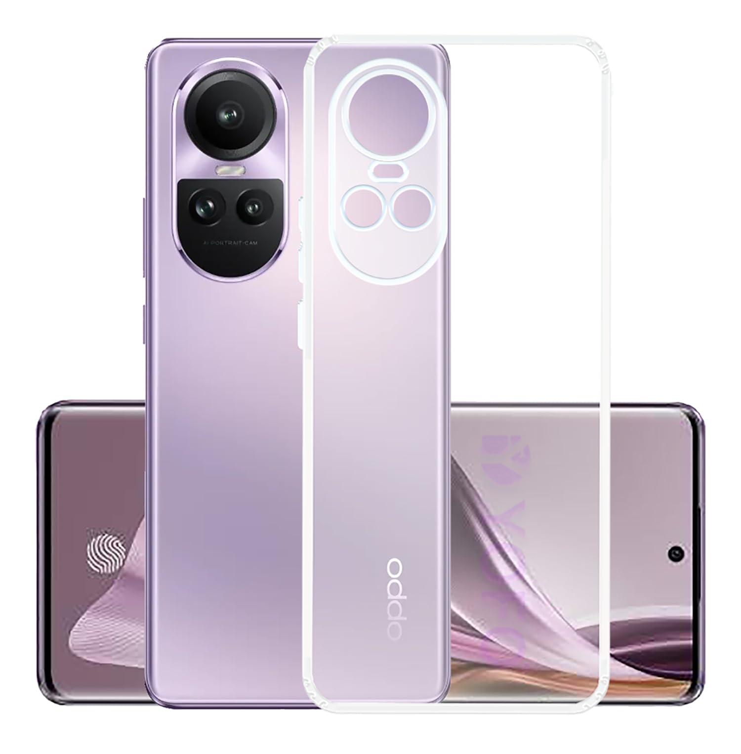 YOFO Back Cover for Oppo Reno 10/10 Pro (SlimFlexible|Silicone|Transparent|Camera Protection|DustPlug) (B0CL2H7V7K) Amazon Price History, Amazon Price Tracker
