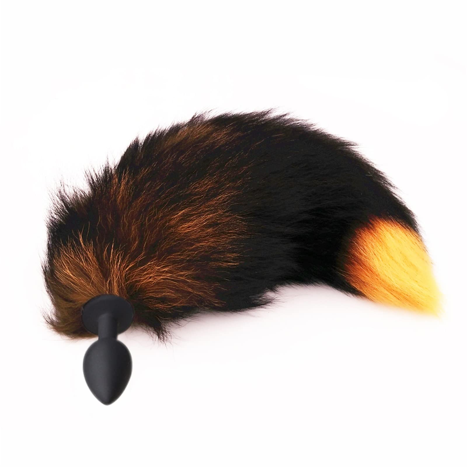 Fox Tails Anal Plug Silicone Anal Sex Toys Butt Plug Cosplay Toys Plug (Color : Auburn, Size : 2.8cm): 2.8cm Gold