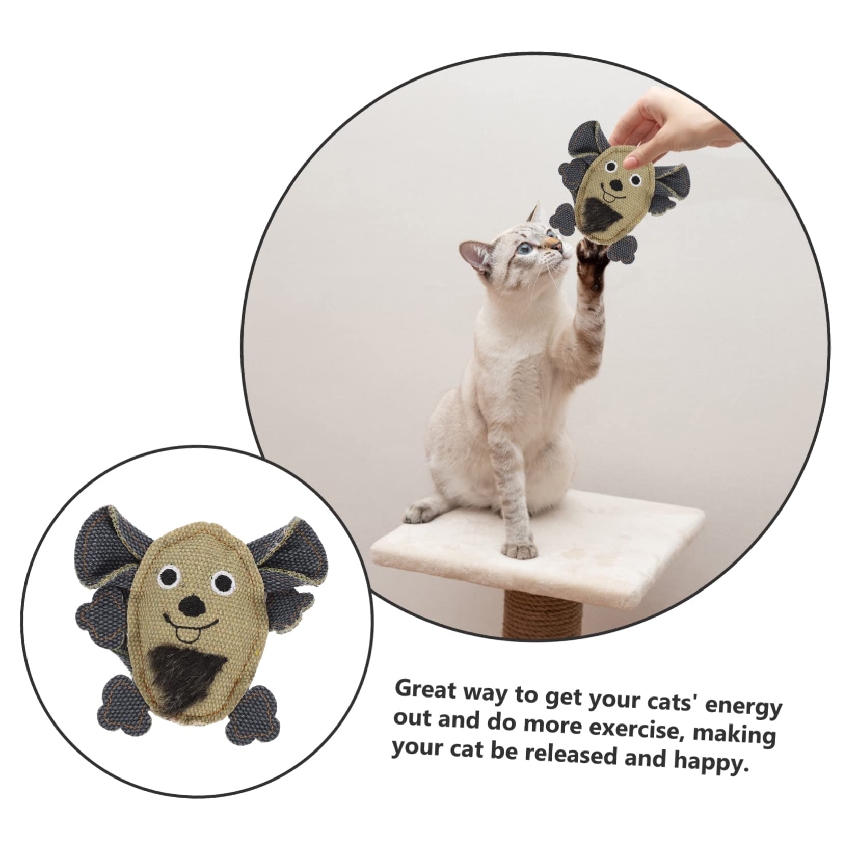 POPETPOP 15pièces Jouets pour Chats Toile De Souris Longues Et pour Chats Jouets Interactifs pour Éveiller Et Amuser Intérieur