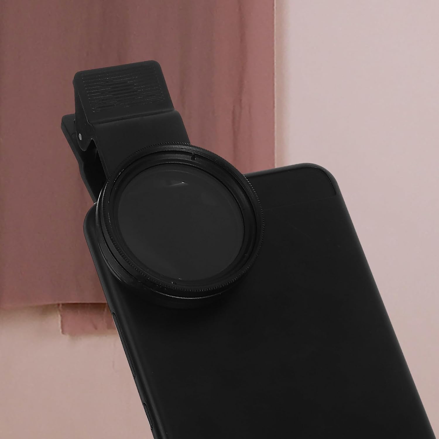Universal Phone Lens Set Adjustable Dimming Clip Black
