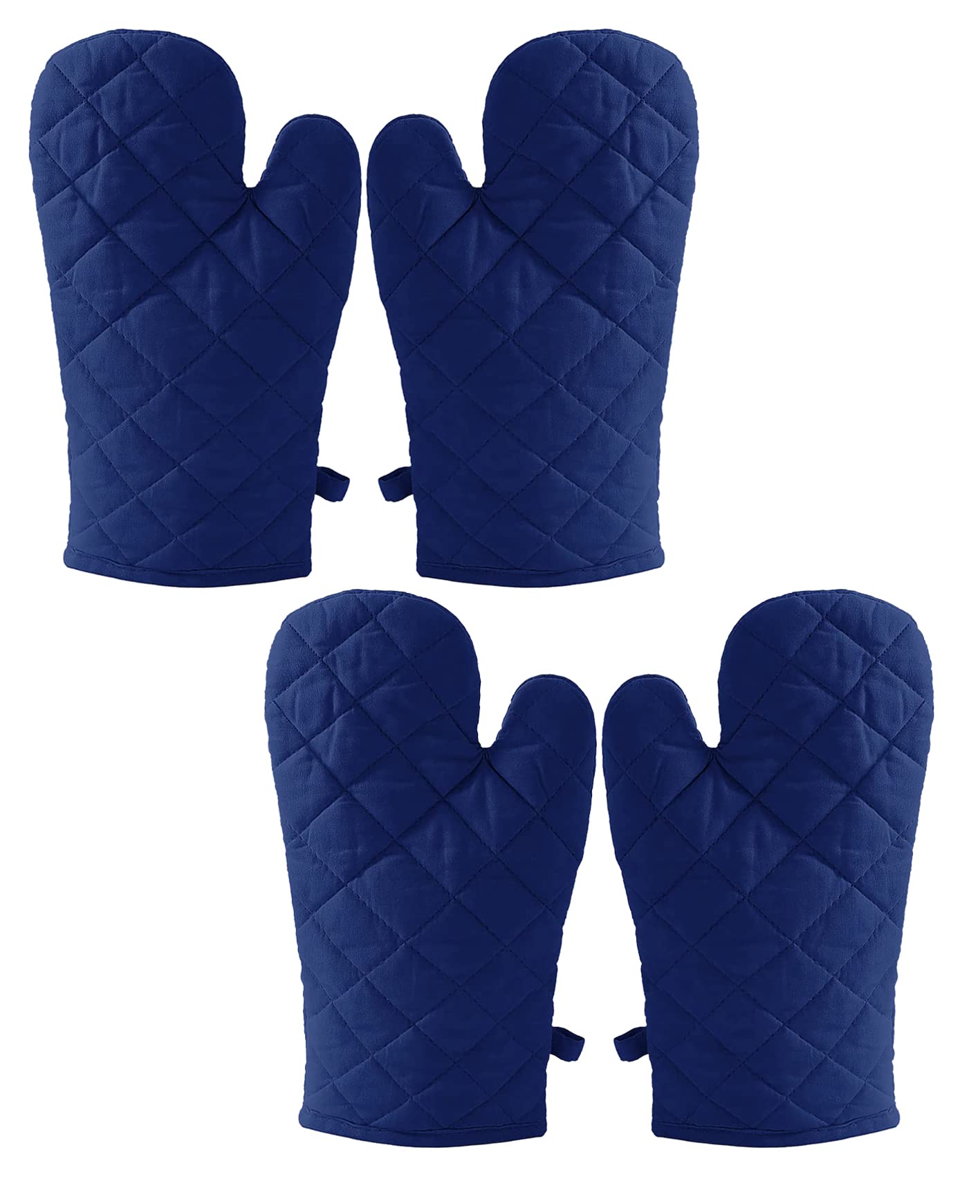 Kuber Industries Heat Resistant Cotton Kitchen Oven Mitt Microwave Gloves, Set of 4 (Blue)-HS43KUBMART26082, Standard (B09GVNHKP1) Amazon Price History, Amazon Price Tracker