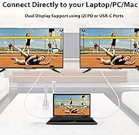 Vista 3 de Cable HDMI USB-C/PD 4K compatible con Nothing Ear 1 con cable completo de 2160 p@30 Hz, 6 pies/6.6 ft [blanco, compatible con Thunderbolt 3]