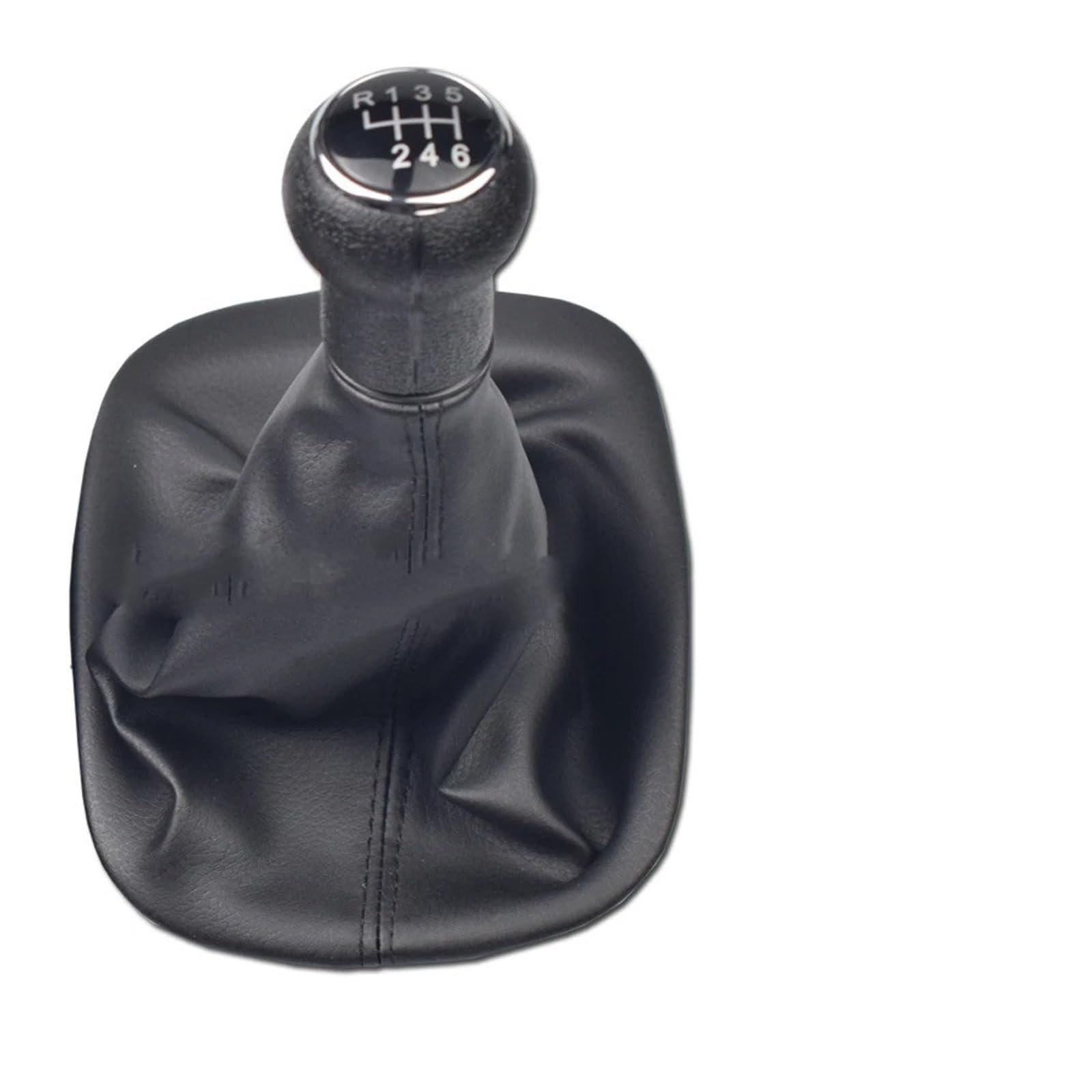 PYBYCEGNZK Car Interior Accessories for VW for Passat B5 B5.5 1997-2005 6 Speed Car Gear Shift Knob Gaiter Boot Case Collar(6 Speed Black)