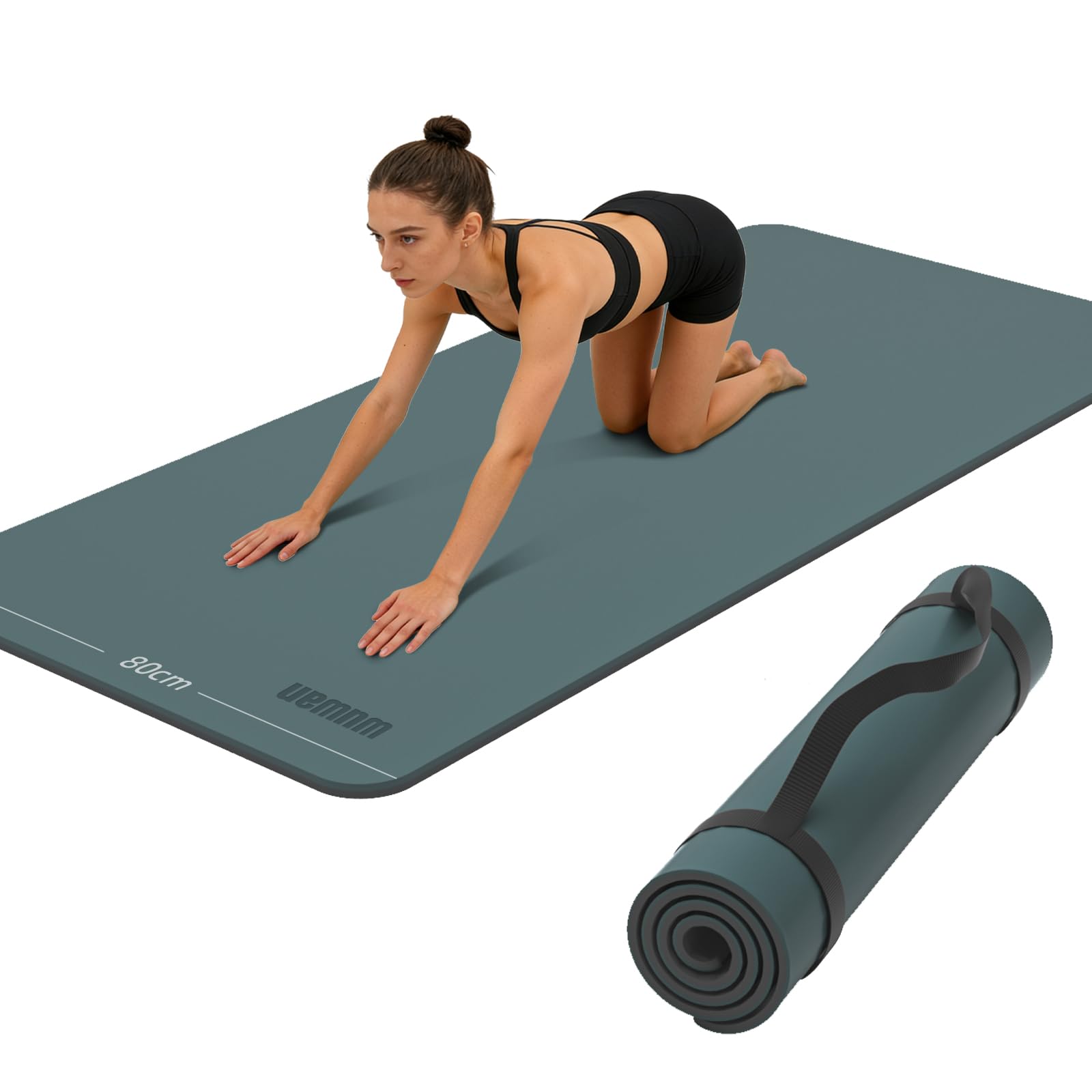 Yoga Mat Non-Slip Extra Thick 72x32 24 Extra Wide Fitness Exercise Mat TPE Material High Elastic Hot Yoga