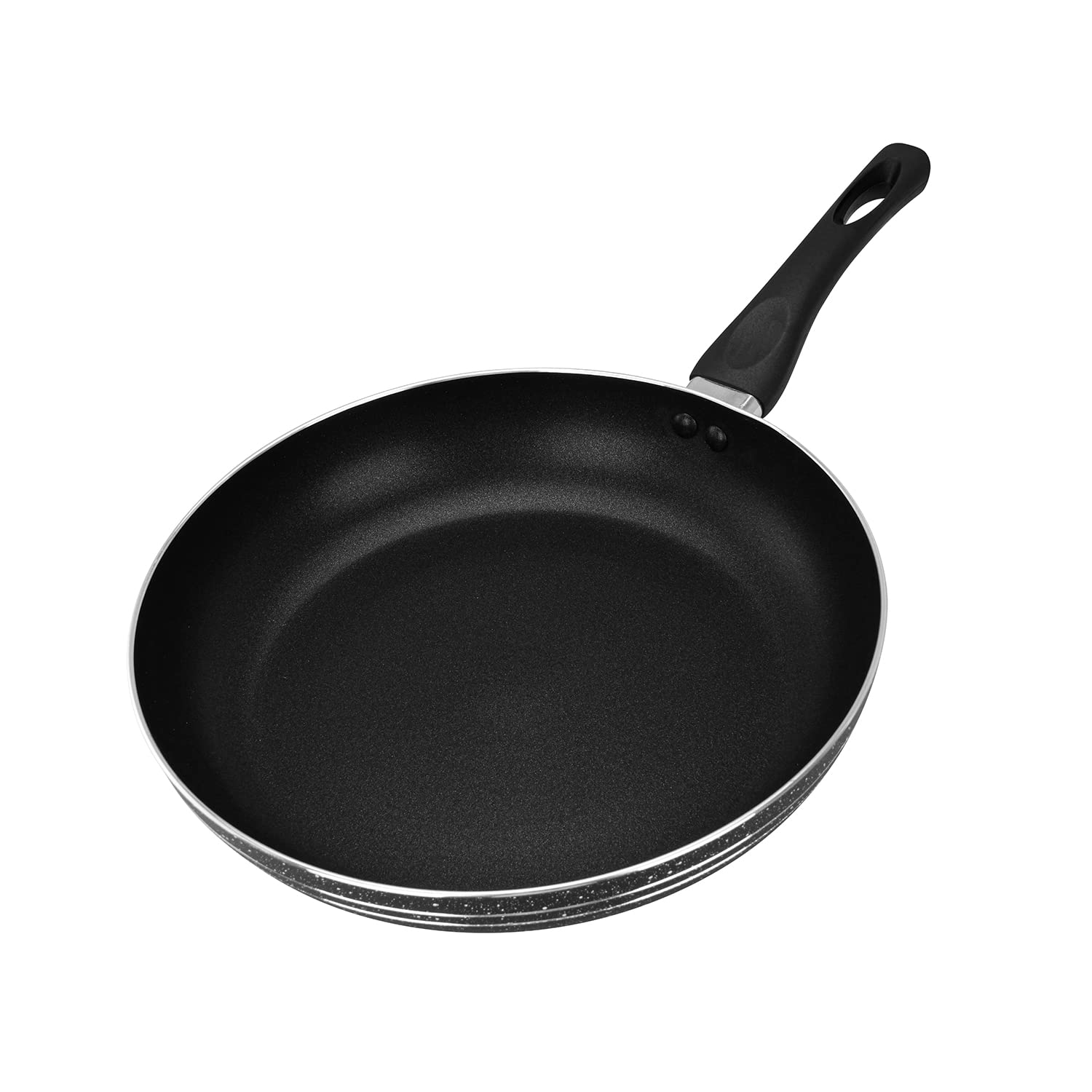 Royalford Black Non-Stick Frying Pan Aluminium 3-Layer Construction In | Size: Small