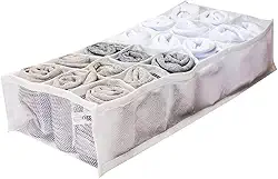 Organizador de Meias Roupas Íntimas em Tela 18 Nichos Colmeia para Gavetas Guarda Roupas Leve Prático Evita Cheiro e Mofo Material Resistente Durável Nizz Organizadores