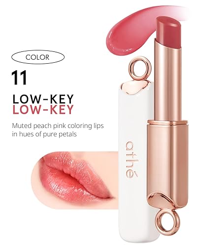 Miniatura 4 de ATHÉ Auténtico bálsamo labial 11 labios bajos (teñido), ligero de desgaste y labios voluminosos sin adherencia, hidratante y nutritivo a base de