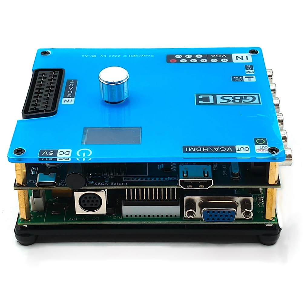 NONDK Convertidor Actualizado, Transcodificador de Video para Juegos de Control GBS, Señal RGBS VGA Scart YPbPr A VGA HD Upscalers