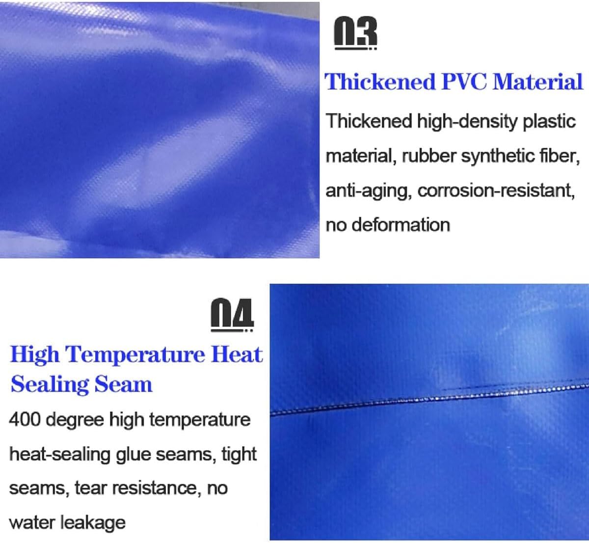 Foldable Emergency Water Storage Barrels,Rainwater Storage Bag,Agriculture Water Container Carrier with Outlet,Rainwater Bladder Tank,for Outdoor Agricultural Watering(200L)